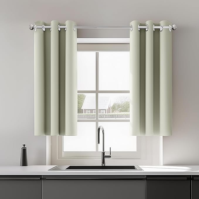  Kitchen Insulated Grommet Curtains