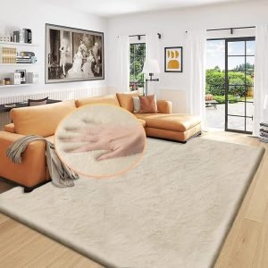 ORINOVA Rectangular Plush Shag Area Rugs 8x10 Rugs for Living Room Boho