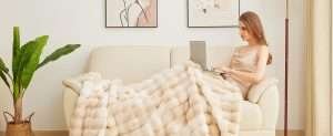 Tie-dye Camel Fuzzy Ultra Soft Blanket