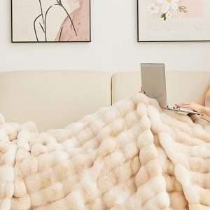 Tie-dye Camel Fuzzy Ultra Soft Blanket