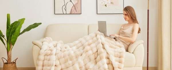 Tie-dye Camel Fuzzy Ultra Soft Blanket